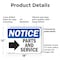 Signmission Parts And Service (Right Arrow), 18 in W x Rectangle, Plastic OS-2PACK-NS-P-1218-L-17136 - alternate 5
